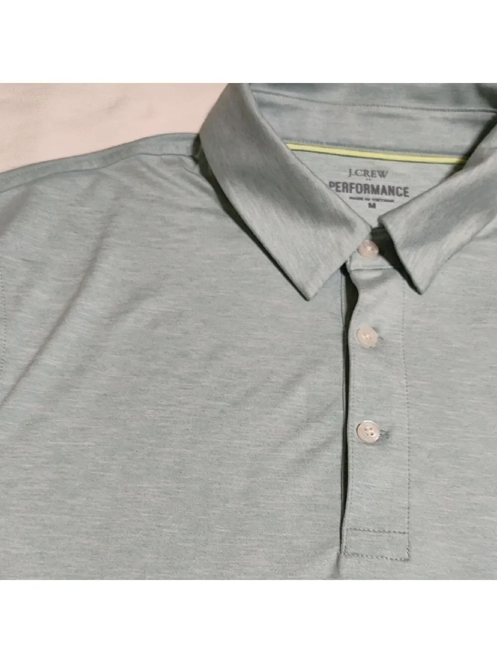 J. Crew Men's Slate Blue Long Sleeve Polo